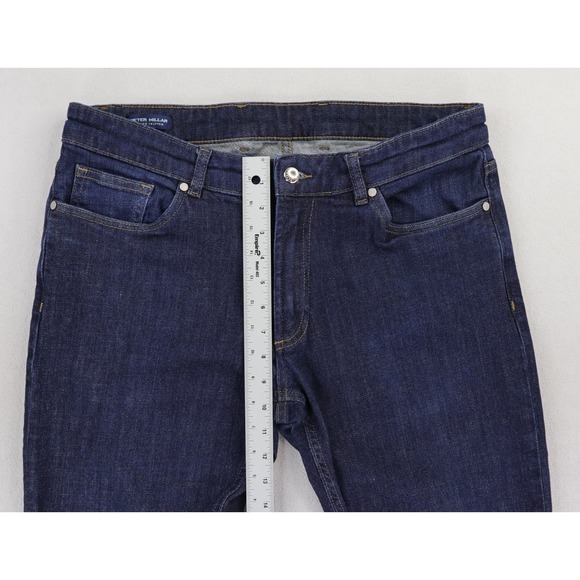 Peter Millar Jeans Mens 35x30 Blue Crown Crafted Vintage Washed 5 Pocket Denim - Picture 11 of 14